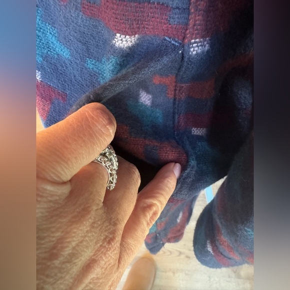 LL Bean Signature Womens Chamois Cotton Button Down Shirt Southwestern Print S R - Picture 5 of 9